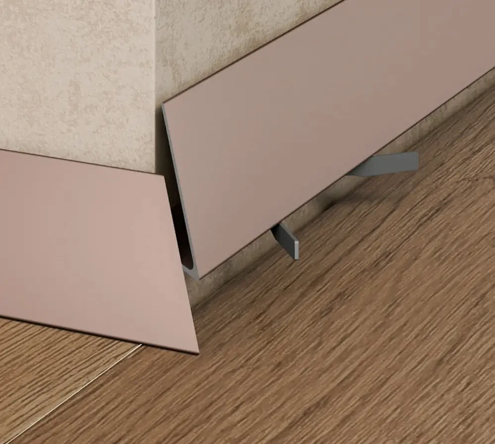 Микроплинтус угловой Pro Design Corner 570 K Коньяк анодированный Москва