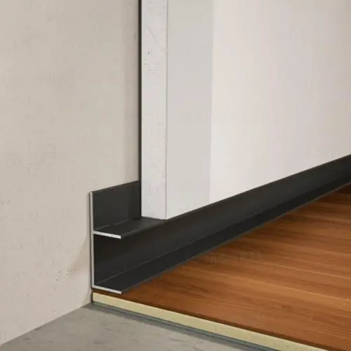 Теневой плинтус с пяточкой для пола BFM ProFILE 120-20 черный 20 мм купить