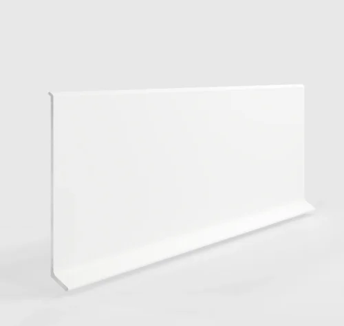 Плинтус алюминиевый Laconistiq Adhesive 80 мм белый купить