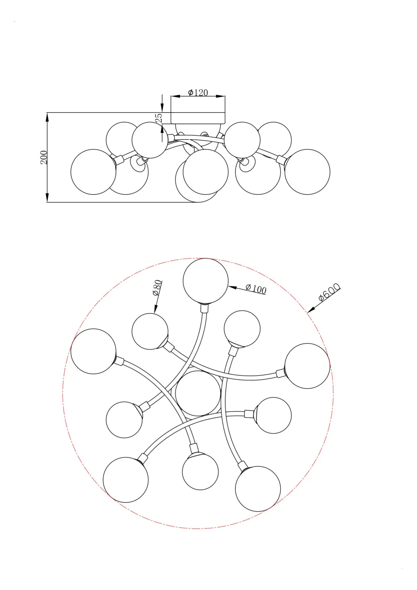 Потолочный светильник Freya FR5116CL-11BS