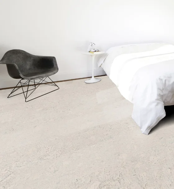 Пробковый пол замковый Wicanders Personality P801 Moonlight в интерьере