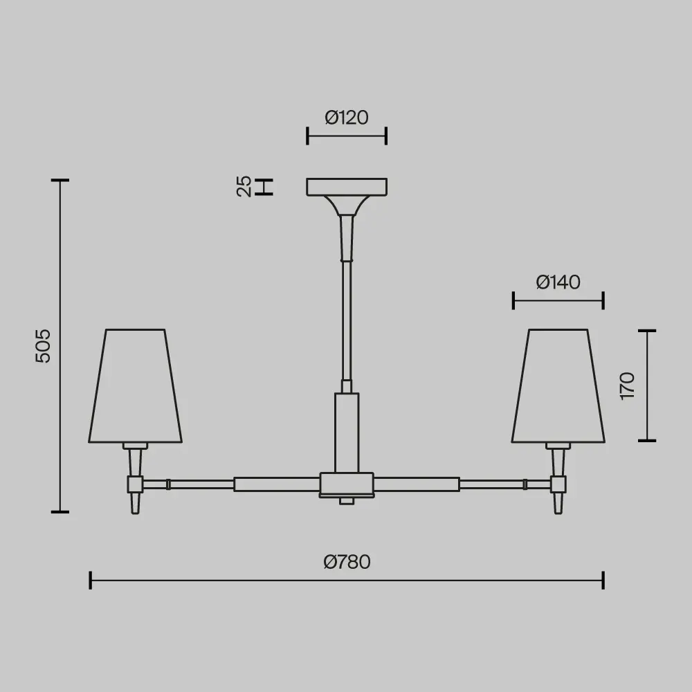 Люстра Maytoni H001CL-05BS