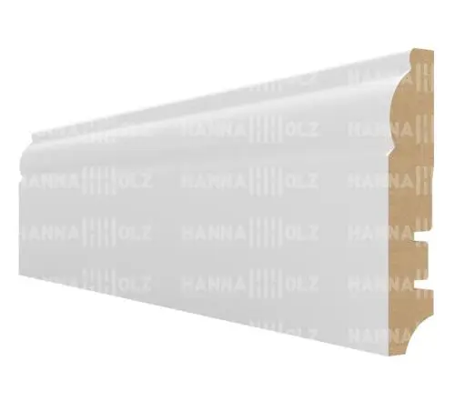 Высокий плинтус белый МДФ под покраску 81305 81 мм в Москве