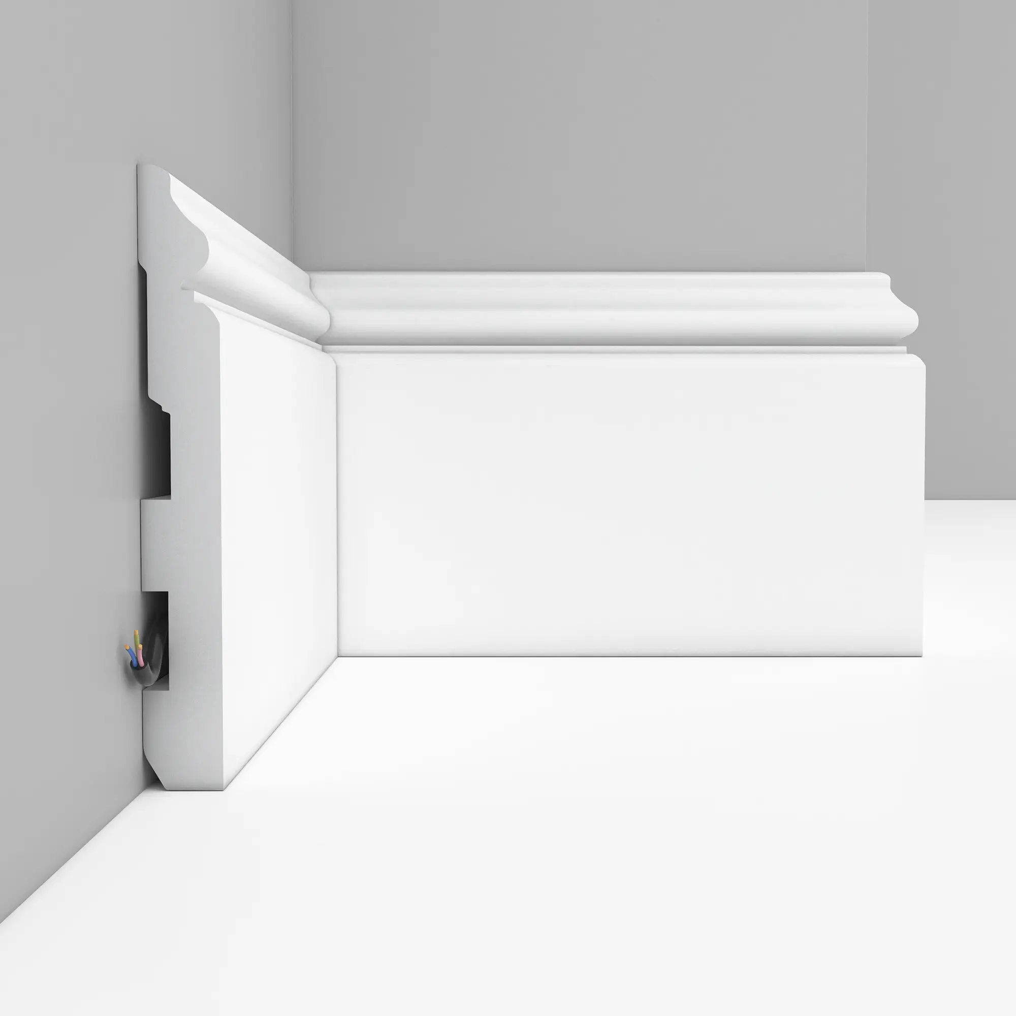 Плинтус из дюрополимера в интерьере