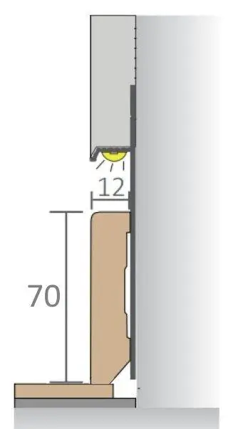 Скрытый плинтус алюминиевый Pro Design 323 W белый муар RAL9016 купить