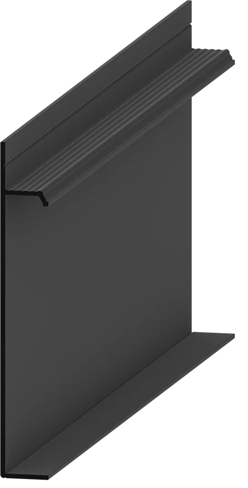 Скрытый плинтус Pro Design UNIVERSAL 235 BA Черный анодированный купить