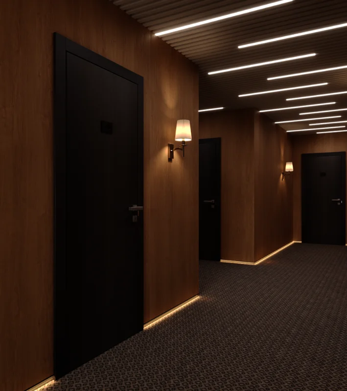 Теневой плинтус LACONISTIQ Novel Regular черный муар в Москве