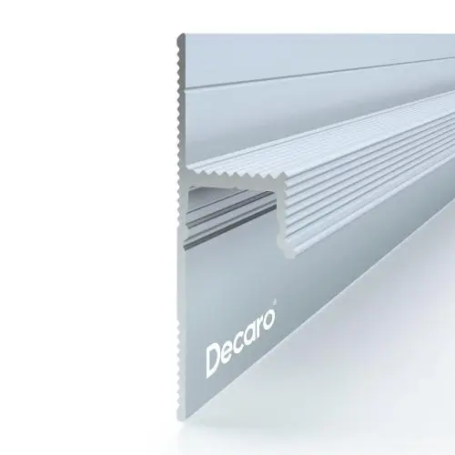 Парящий плинтус для пола и потолка Decaro D003 без покрытия алюминий