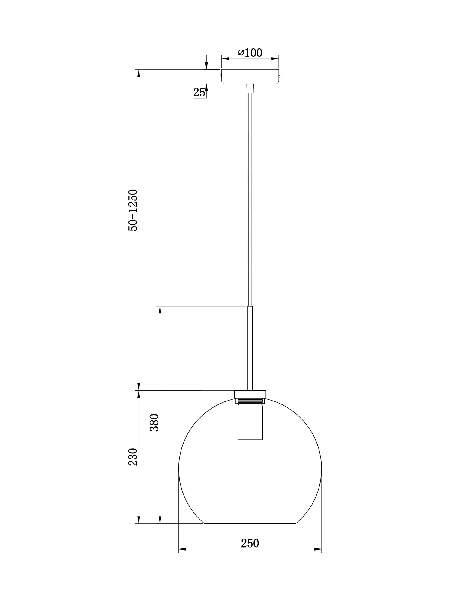 Подвесной светильник Freya FR8006PL-01BS