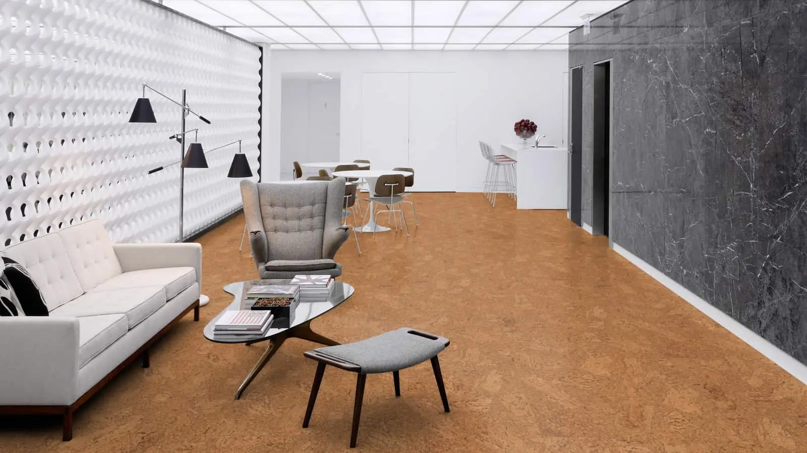 Плавающий пробковый пол Wicanders Originals Accent O841002 в интерьере