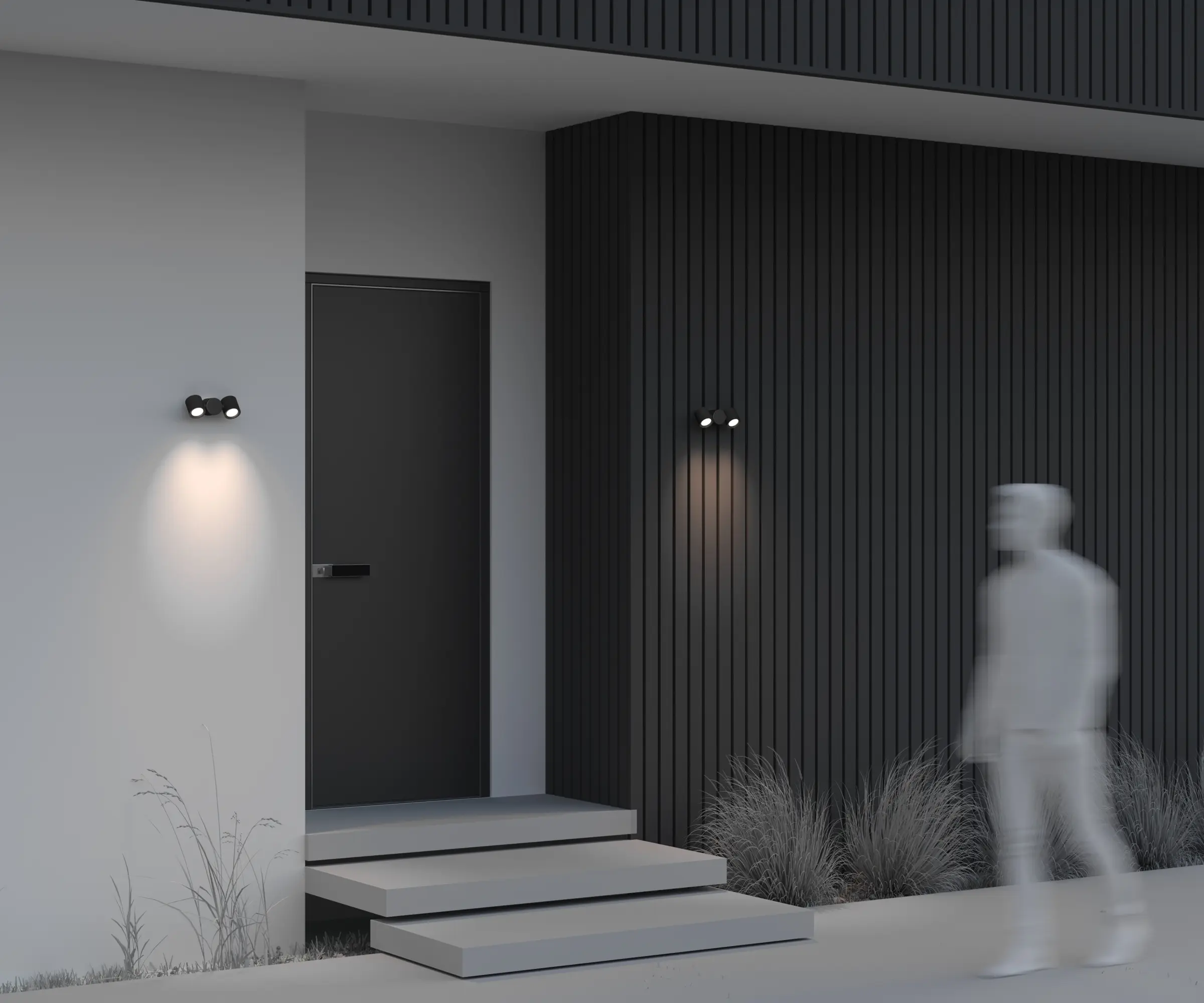 Настенный светильник (бра) Outdoor O010WL-02B