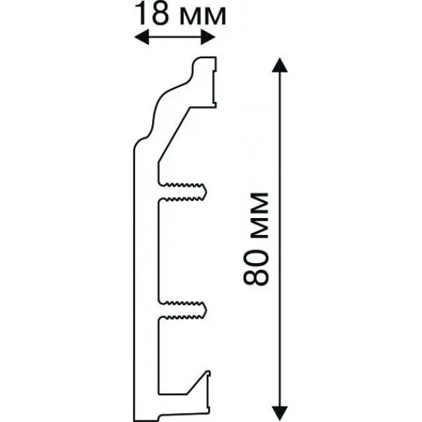Пластиковый плинтус напольный недорогой