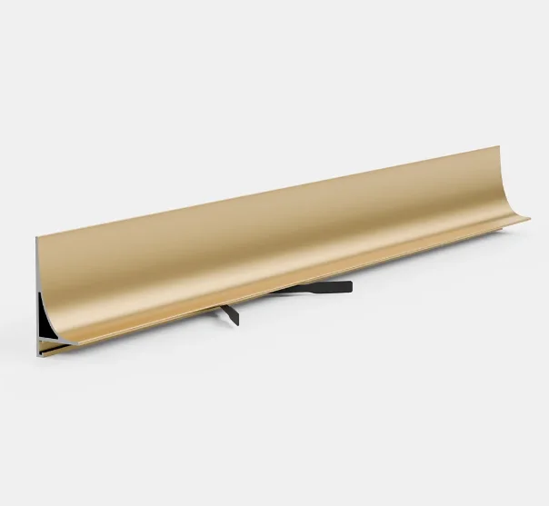 Микро плинтус Pro Design Corner L 584 S шампань анодированный