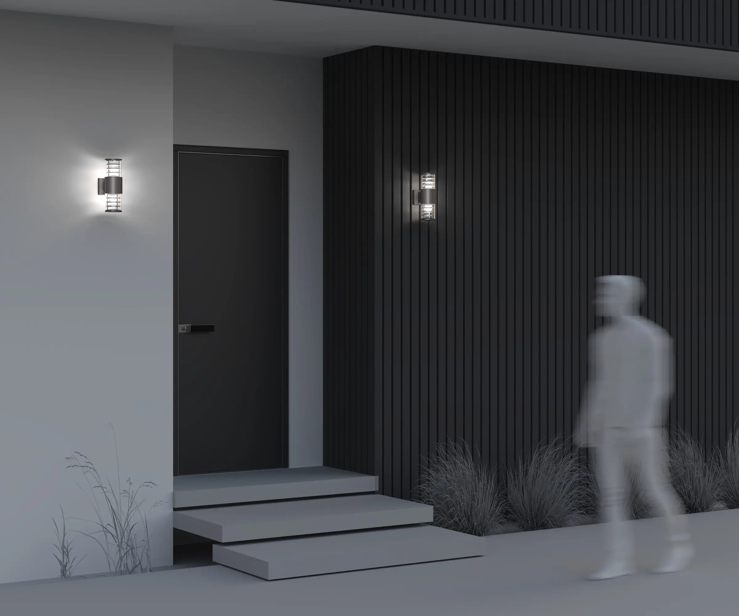 Настенный светильник (бра) Outdoor O576WL-02GR