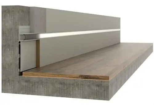 Скрытый плинтус в интерьере квартиры