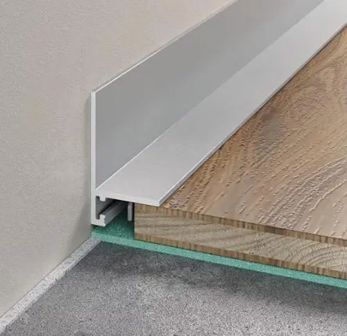 Микроплинтус Laconistiq L MAX серебряный анодированный