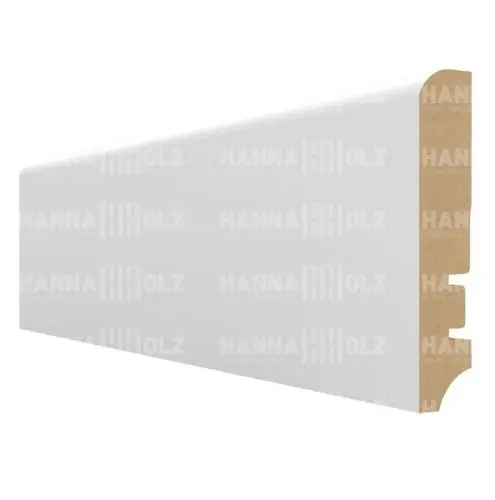 Высокий плинтус белый МДФ под покраску 81402 81 мм в Москве