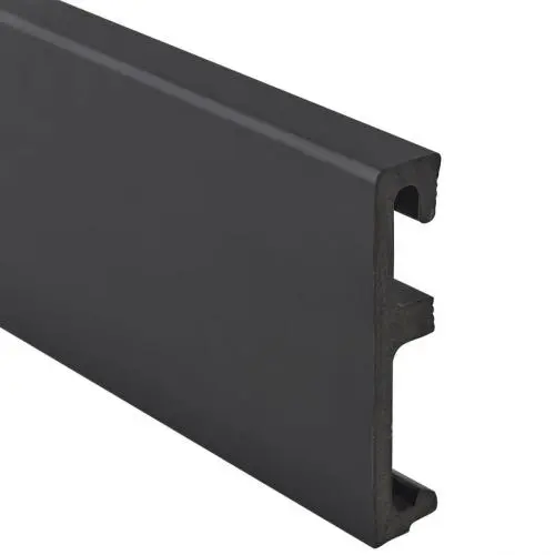 Плинтус напольный Salag ALPHA 80 Black Черный