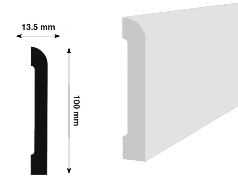 Плинтус из полистирола напольный купить недорого
