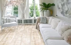 Пробковый пол с дизайном под дерево