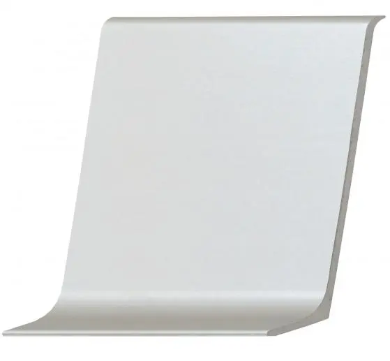 Плинтус алюминиевый самоклеящийся  60 мм Серебро Москва