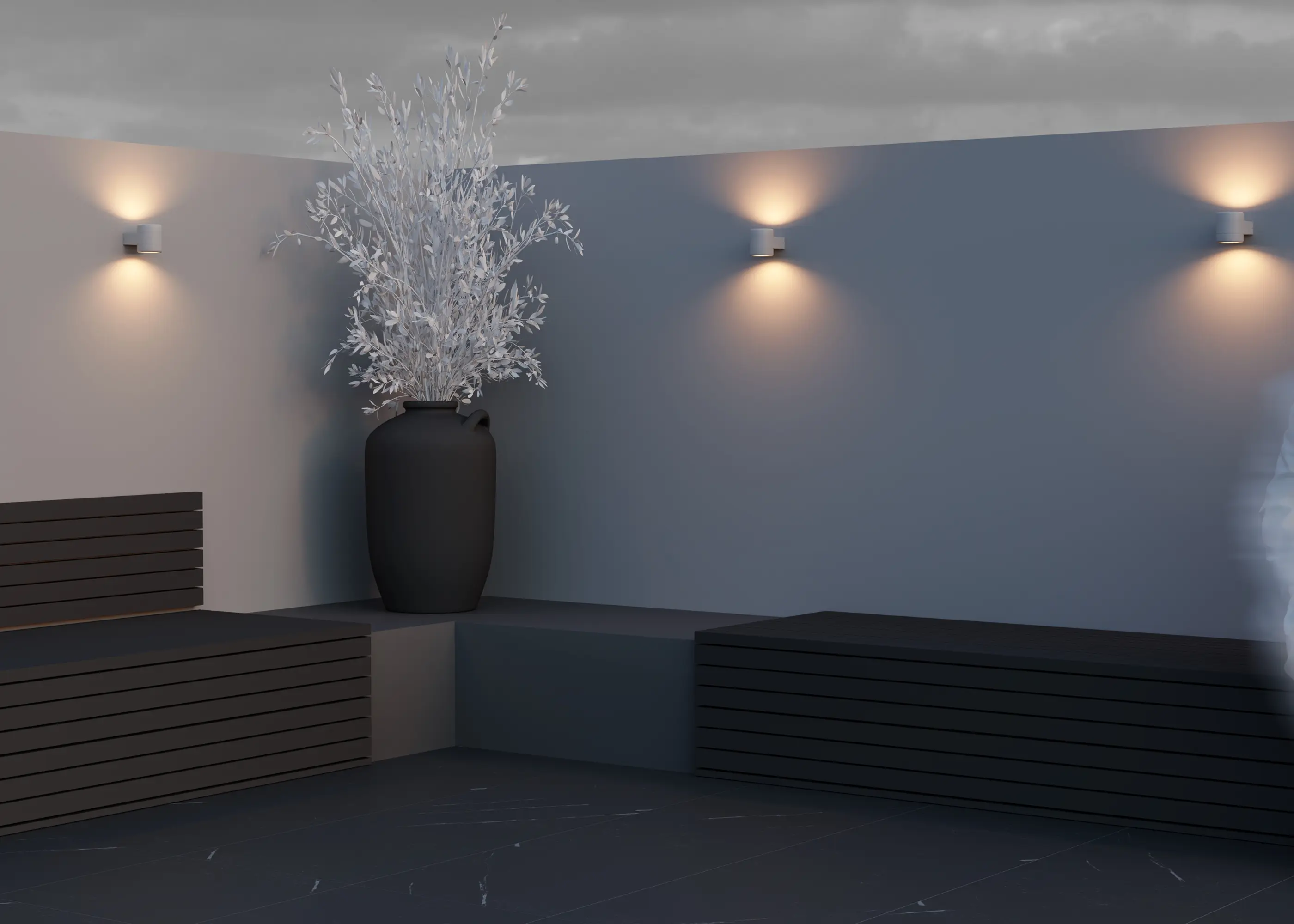 Настенный светильник (бра) Outdoor O490WL-L6W3K