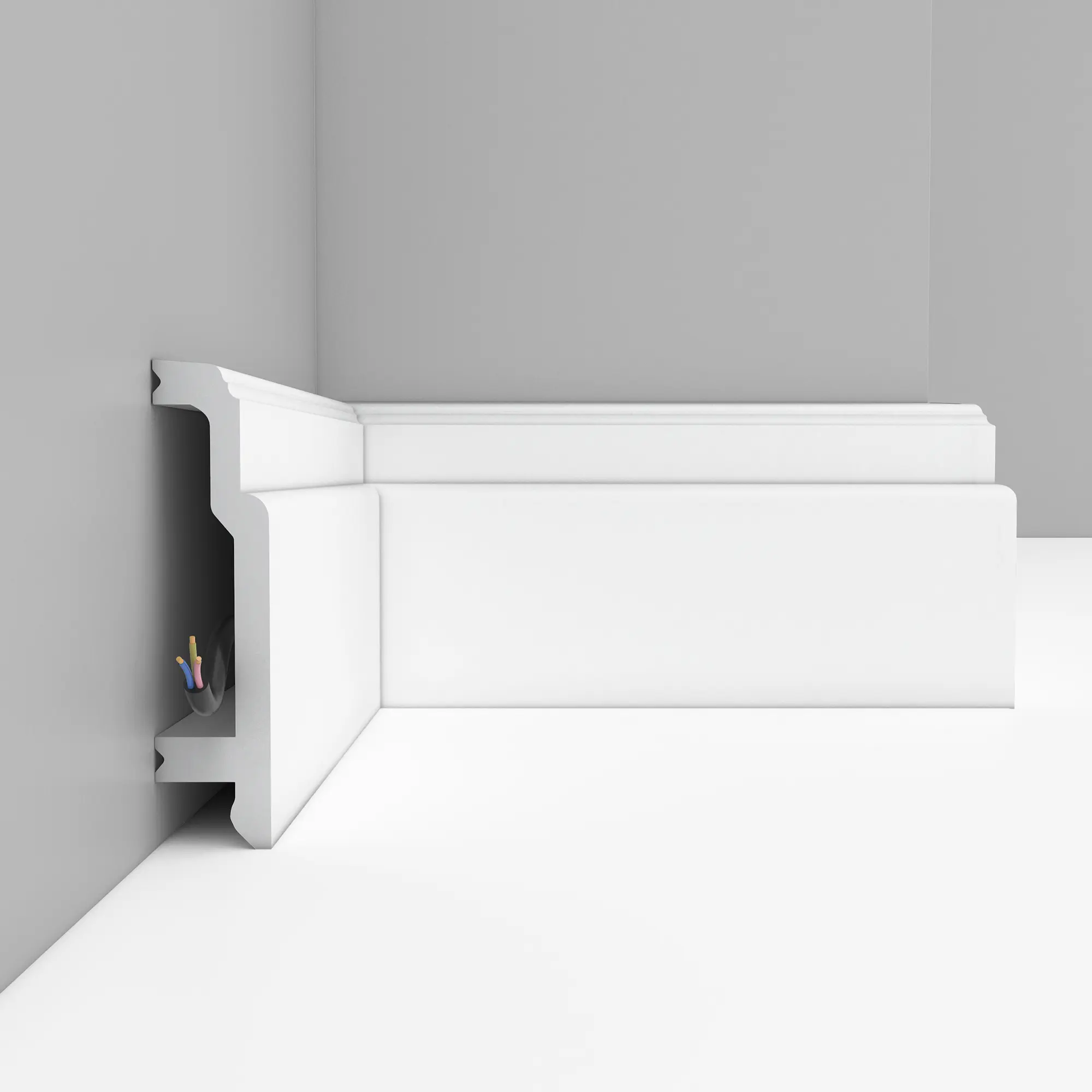 Плинтус из дюрополимера в интерьере