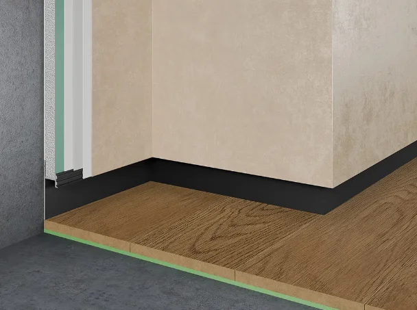 Теневой плинтус Pro Design 380 В черный Муар RAL 9005 купить