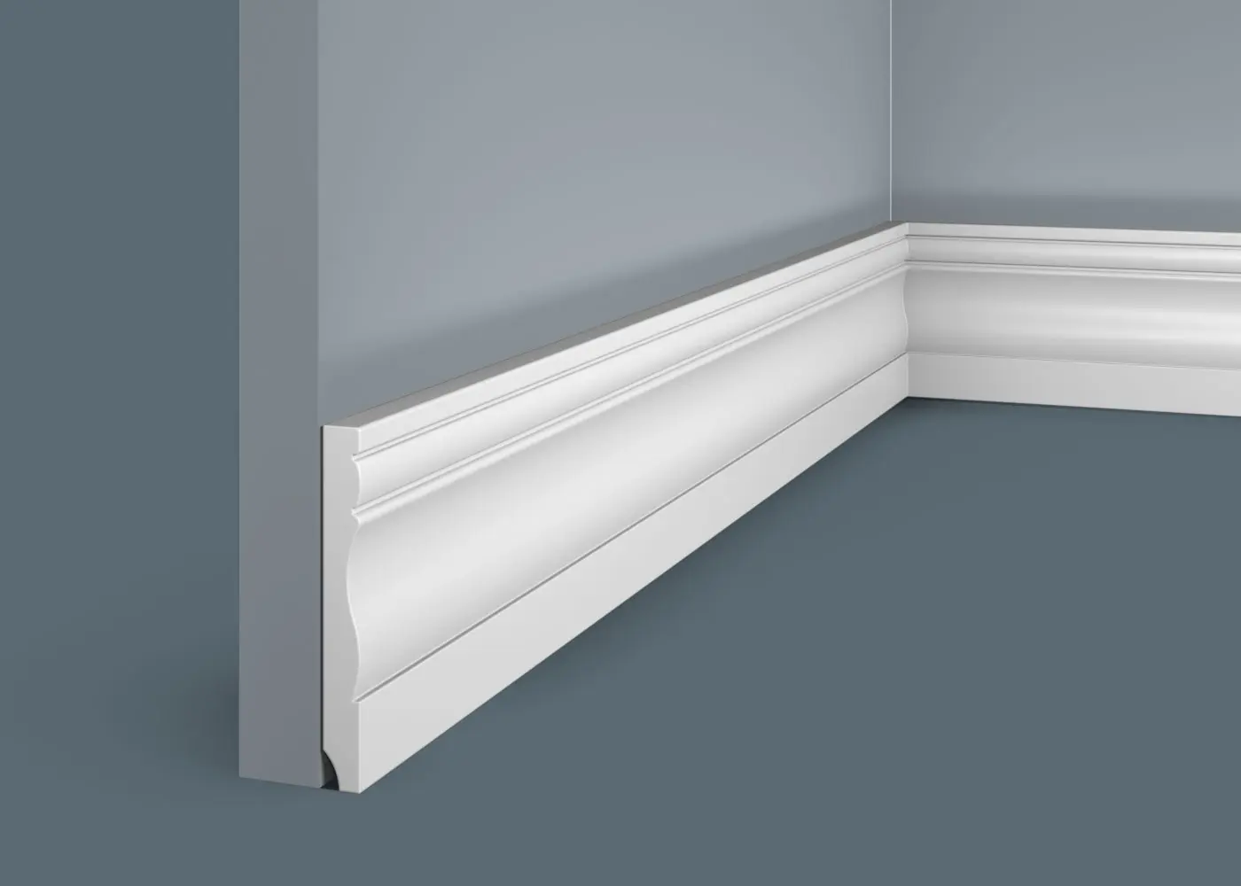 Плинтус из дюрополимера в интерьере