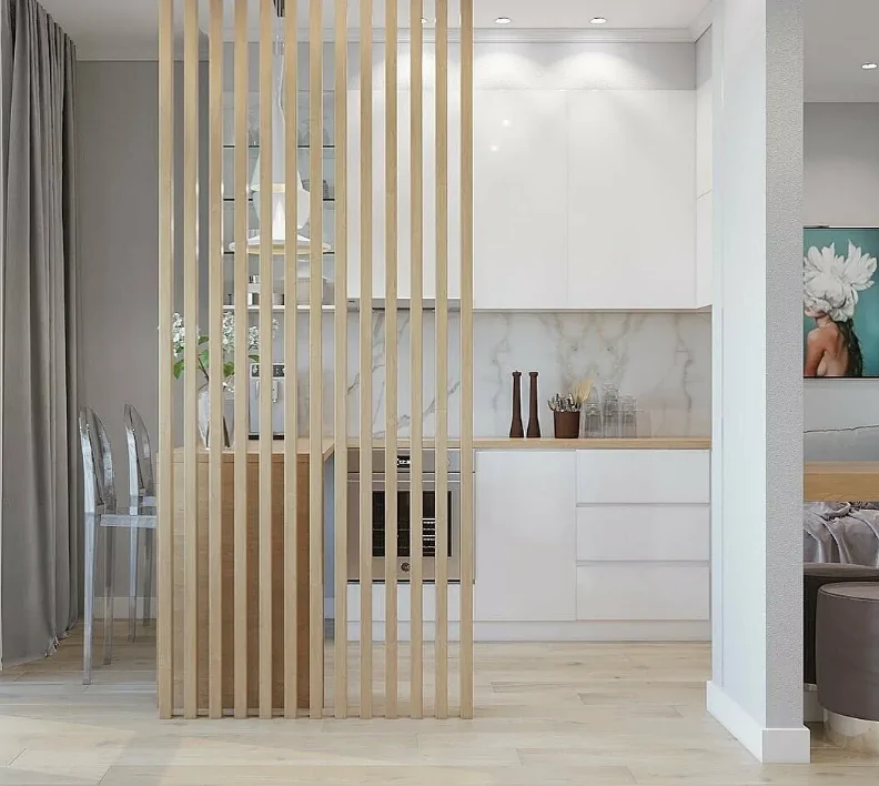 Декоративные рейки для стен в интерьере