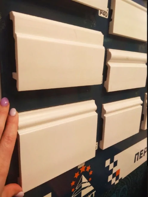 Плинтус Перфект виды и размеры Плинтус Перфект Плюс из дюрополимера