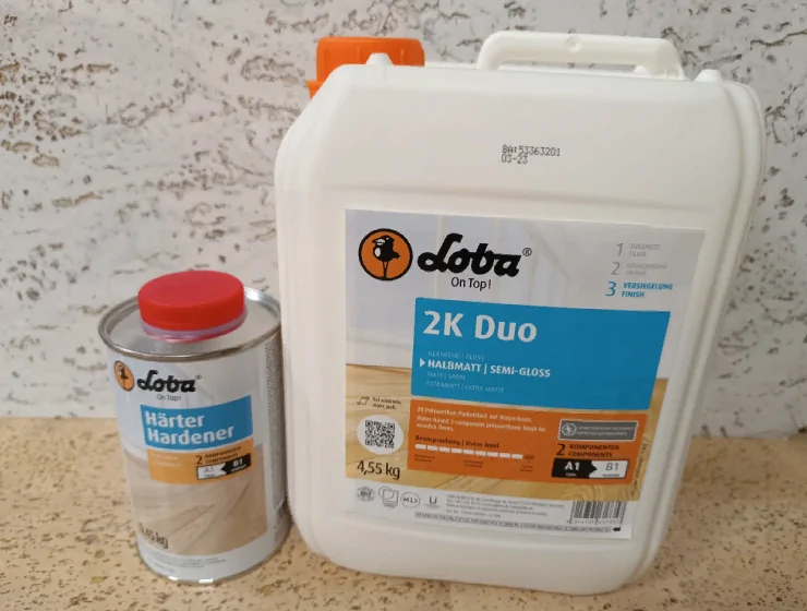 Купить лак Лоба для паркета и пробки