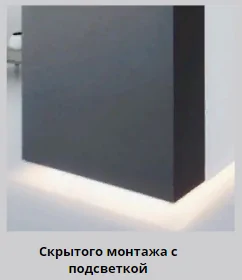 Скрытый плинтус с подсветкой