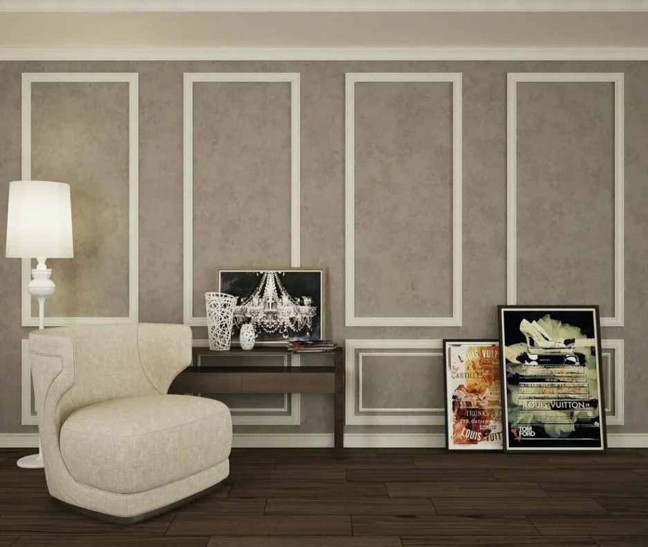 Молдинги для стен в гостиной