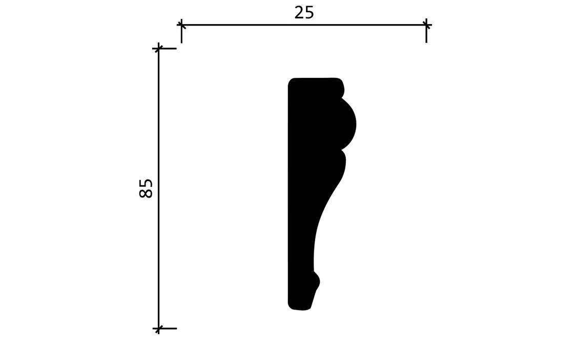 Молдинг Decor Dizayn 152 A лепнина