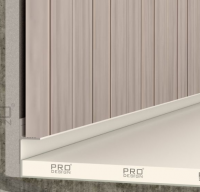 Теневой плинтус скрытого монтажа Pro Design Panel 7208 W Белый