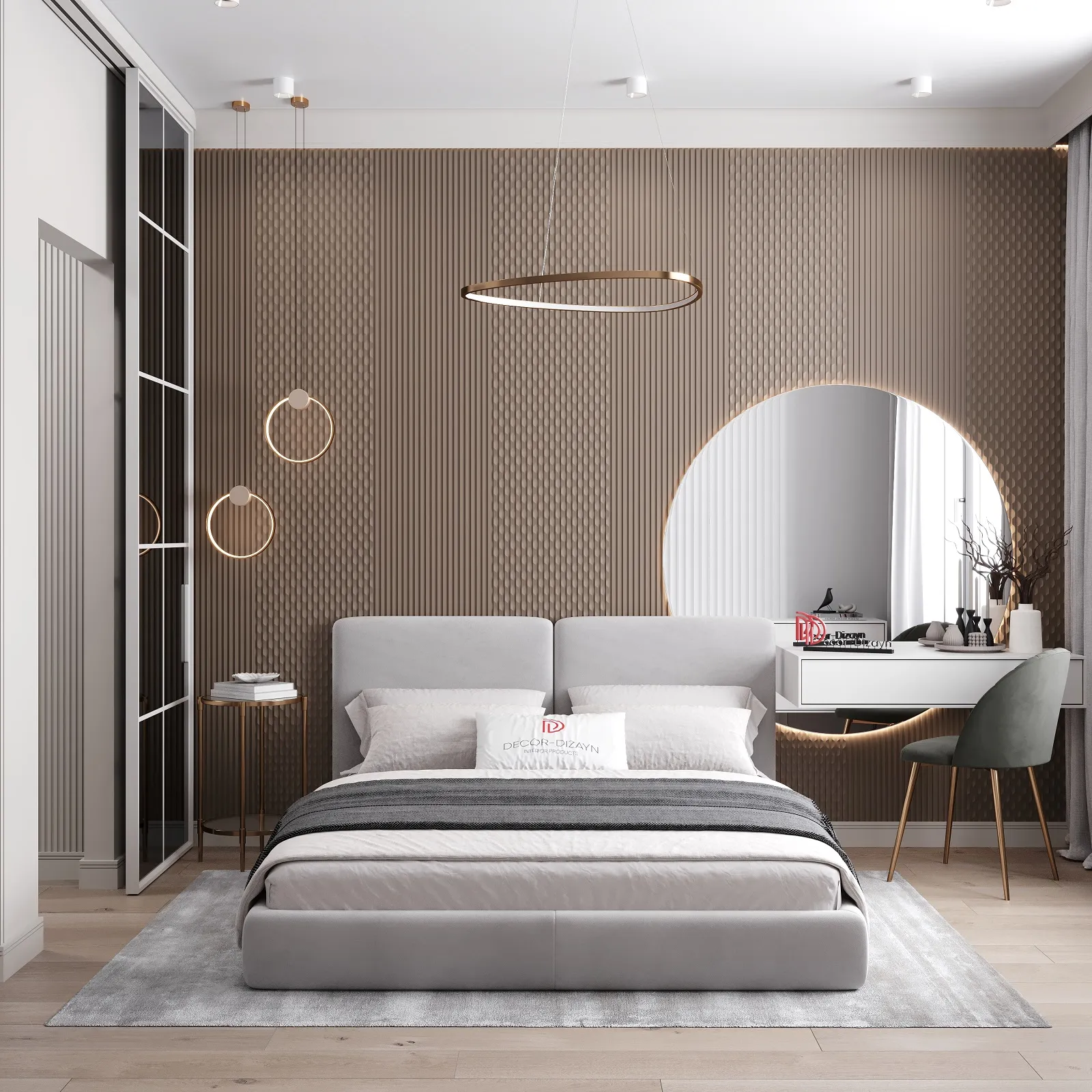 3D панели для стен Decor Dizayn DD930 2 м в интерьере