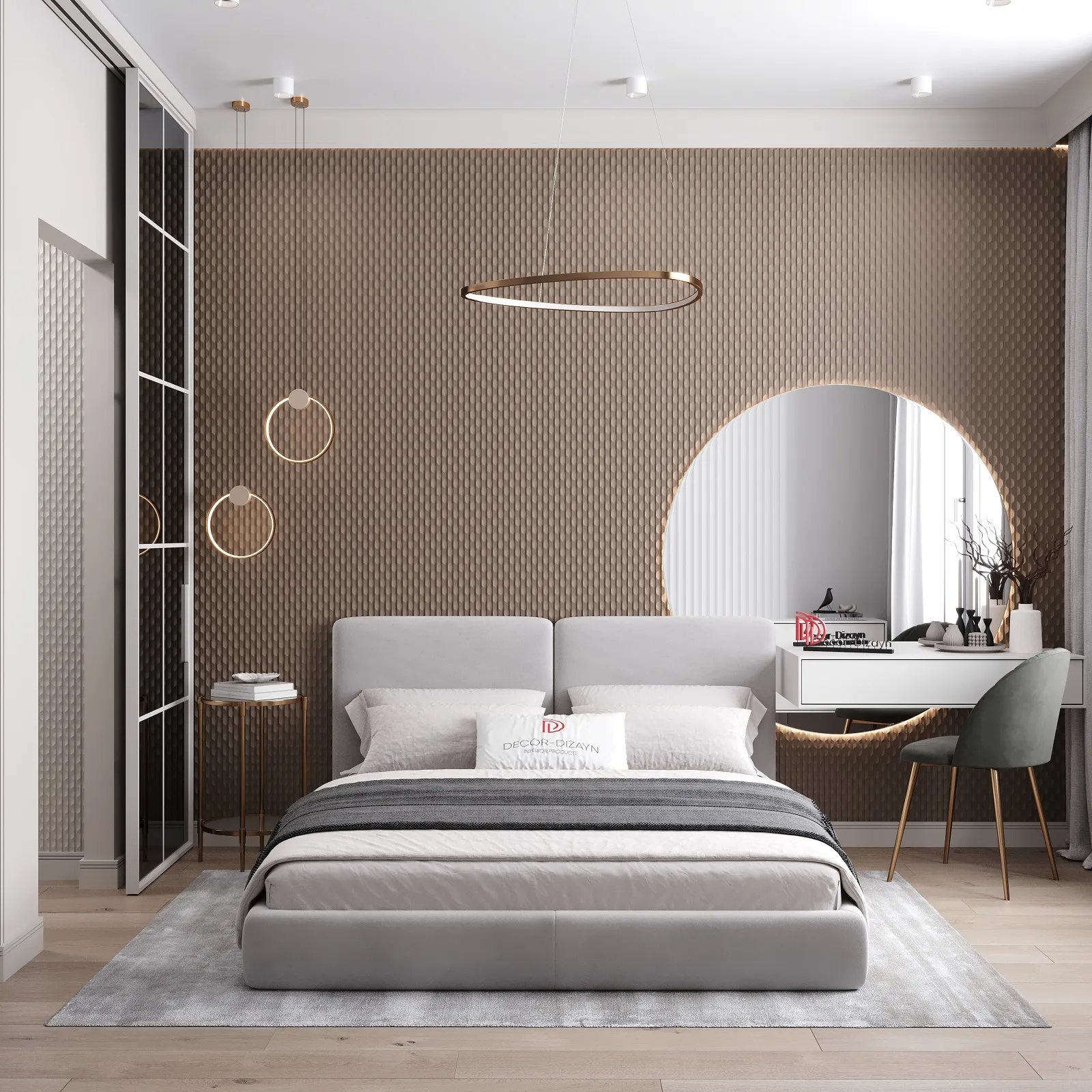 3D панели для стен Decor Dizayn DD930 2 м в интерьере