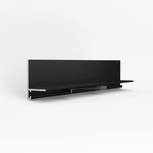 Микроплинтус micro L Laconistiq Чёрный анодированный