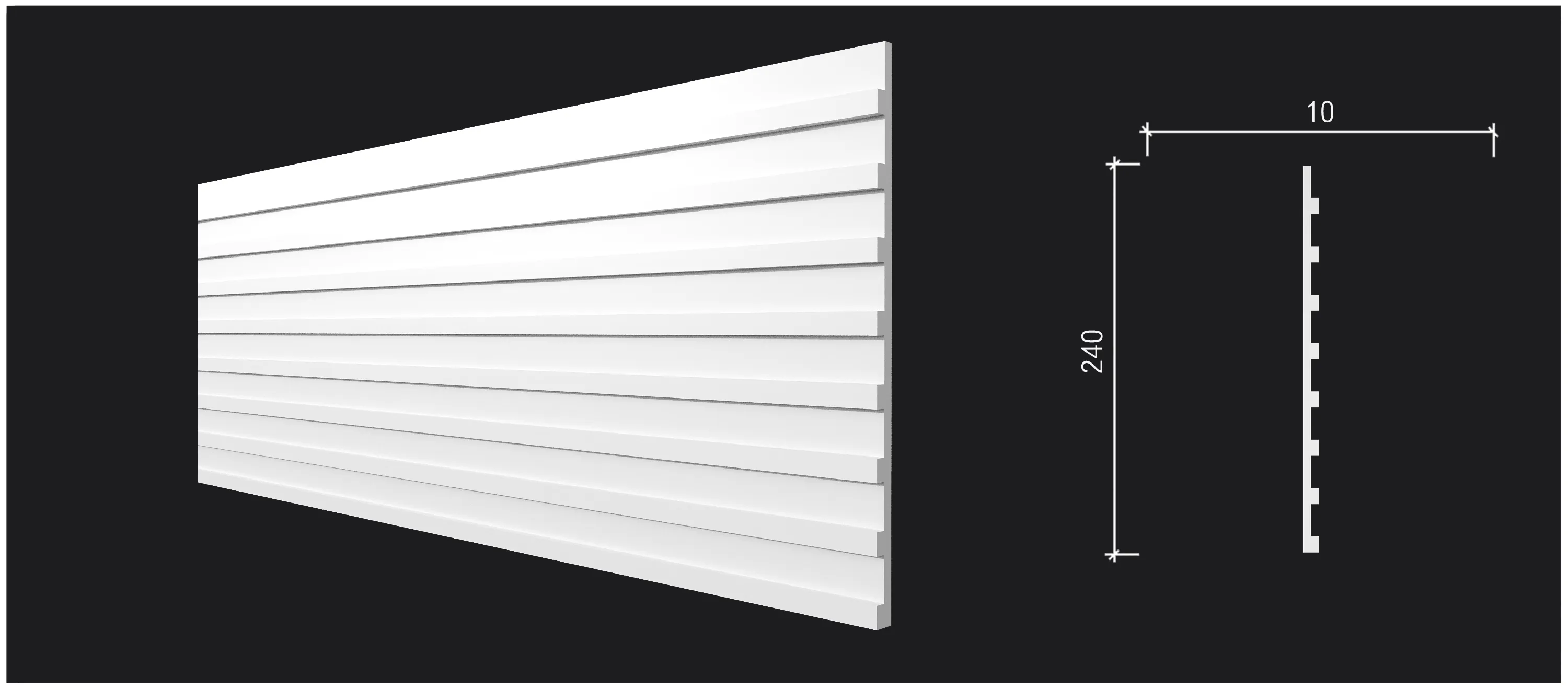 3D стеновая панель DD911 2 м в интерьере